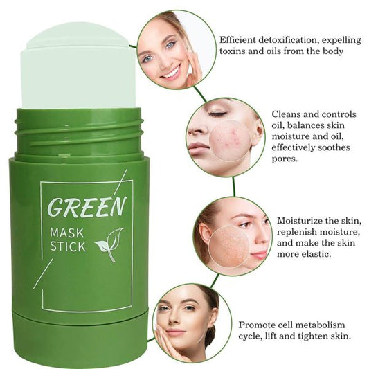 Green Tea Cleansing Mask Purifying Clay Stick Gulfam's Collections
