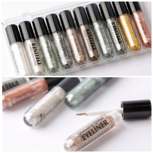 Pack Of 10 Heng Fang Diamond Glitter Eye Shadow Gulfam's Collections